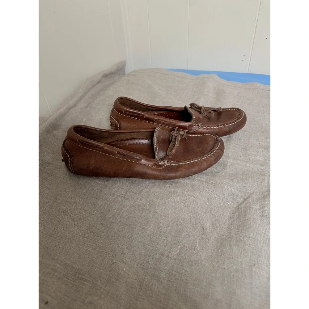 Cole Haan‎ Grant Brown Leather Driver Loafers Mens 9M Slip On Shoes C0401